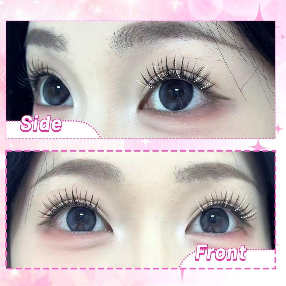 24 Rows 8-13mm Length False Eyelashes Easy to Wear DIY Lash Extension Kit Makeup Enhancement