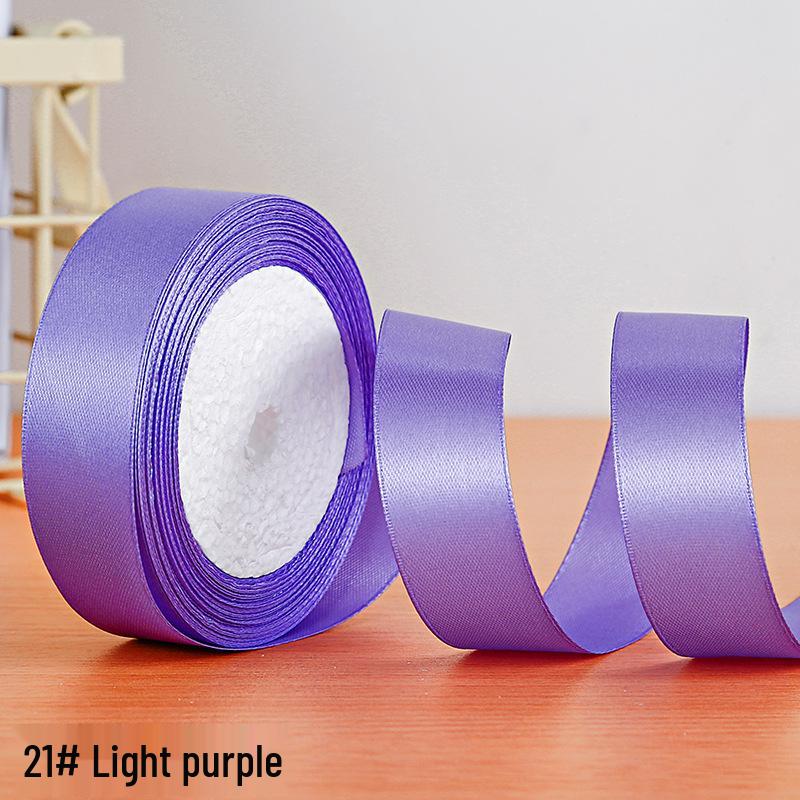 Полиэстеровая атласная лента 2,5 см для подарочной коробки и аксессуаров для волос
