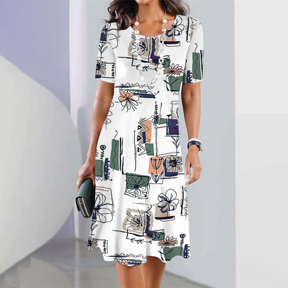 Женские элегантные платья летнее платье средней длины