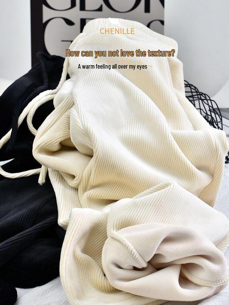 Очень плотные черные широкие женские джинсовые брюки, зимний ретро-стиль с бархатной подкладкой, 800 г