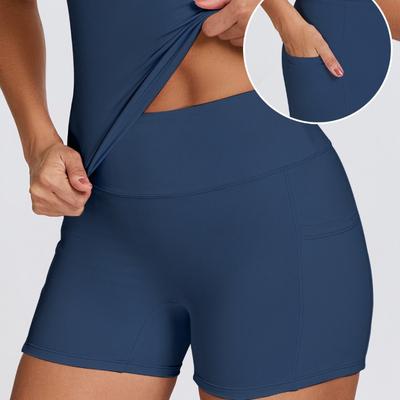 Новый костюм быстросохнущий костюм для йоги шорты фитнес пояс карман для улицы бег спорт женский