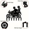 1pc Wall Couple Motorcycle Metal Key Hangers - Decorative Wall Hooks, Easy-to-Install Key Holder for Office & Home Decor