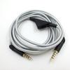 Headphone Cable with Volume Control Adjustable Gaming Headset Cable with Tuning Gear for Astro A10 A40 A30 6.6ft Silver