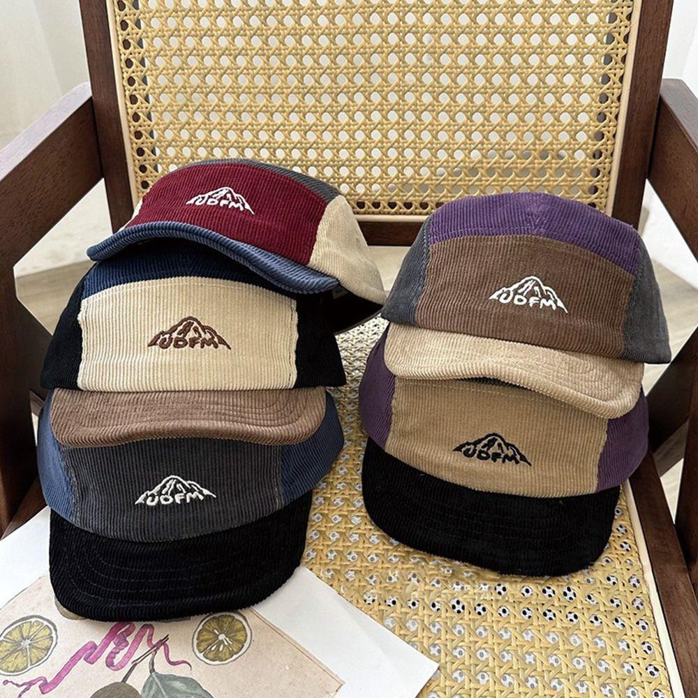 Повседневная бейсболка с коротким козырьком, вельветовая вышивка, кепка-снэпбек, зимняя кепка тракера для мужчин и женщин