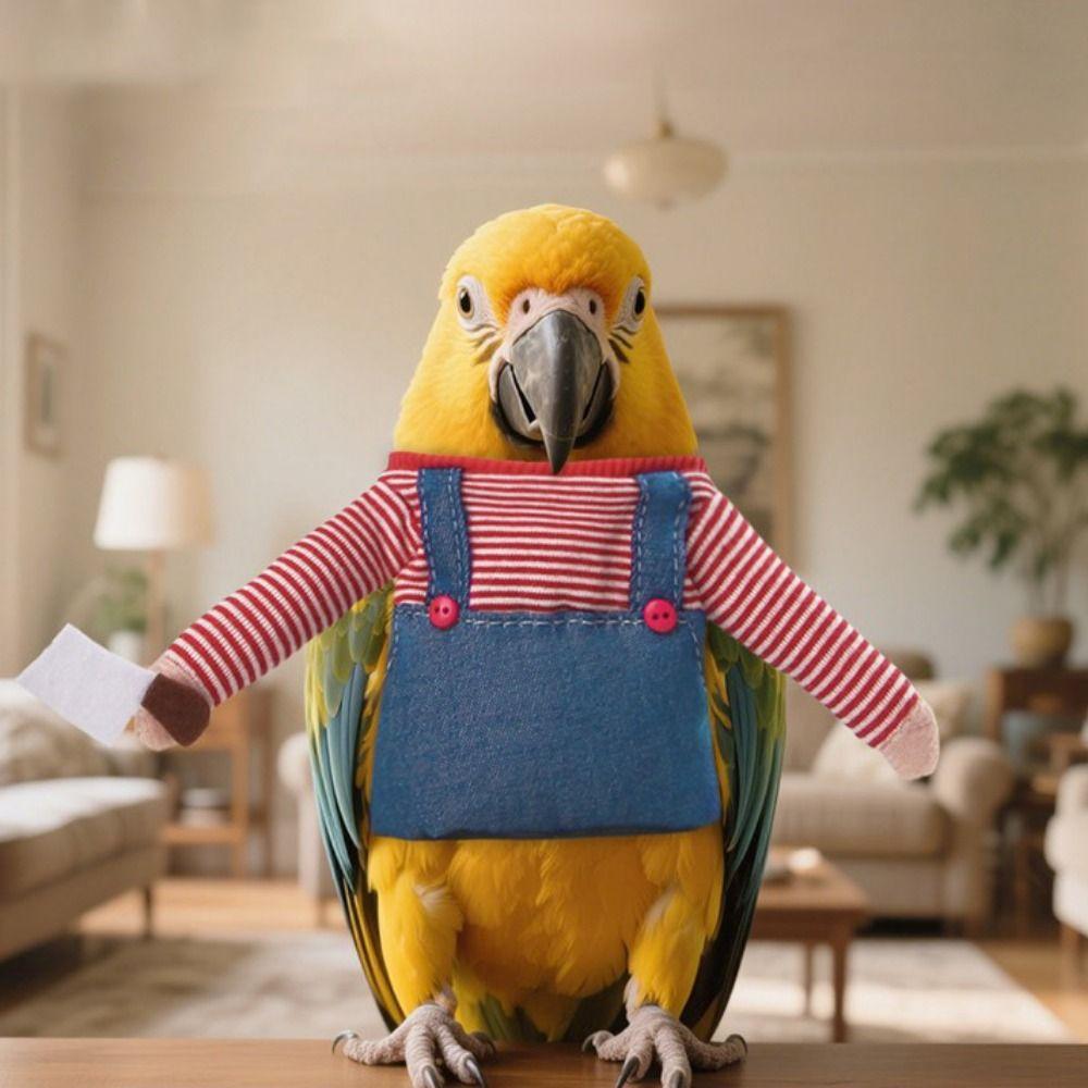 Breathable Birds Cosplay Outfit Stripe Pet Dressing Up  Photography Prop
