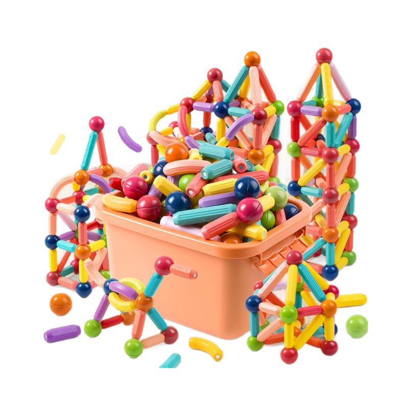 3D Magnetic Building Blocks: Educational Puzzle Toy for Boys & Girls Ages 1-3