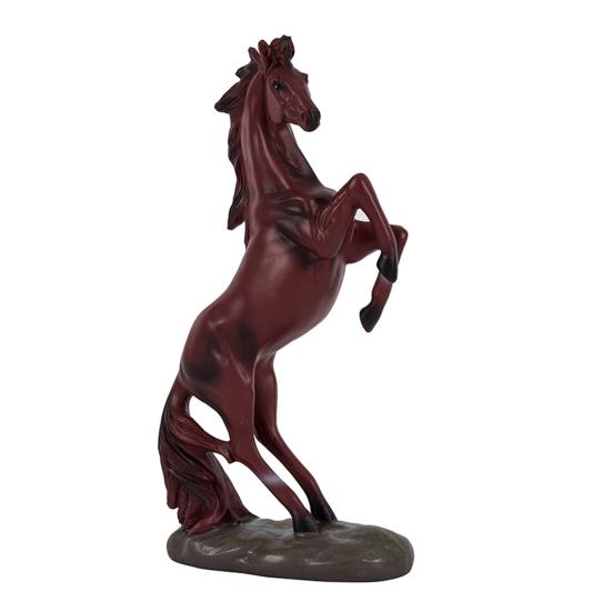 Стоящая Фигурка Лошади Имитация Винтажная Миниатюрная Статуэтка Пони Смола Скульптура Животного Украшение для Дома Офиса Настольное