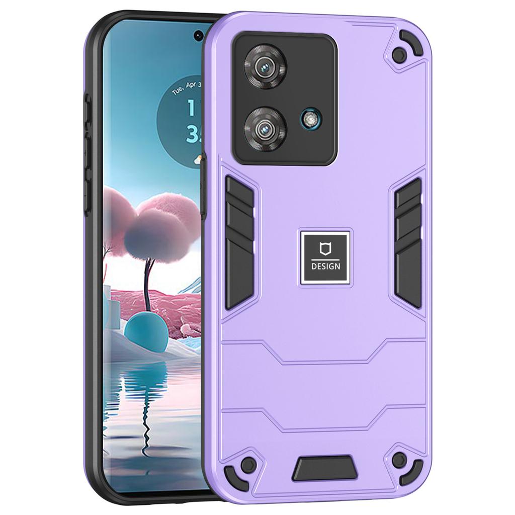 Для Motorola Edge 40 Neo 5G Чехол для телефона Двухслойный Гибридный Мягкий ТПУ Жесткий ПК Ударопрочный Чехол