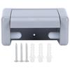 Wall Mounted Toilet Paper Holder Roll Paper Holder Toilet Tissue Rack for BathroomGray