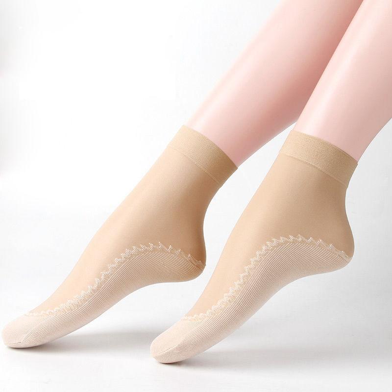 Cotton Stockings Women's Summer Black Stealth Transparent Anti-hook Stockings