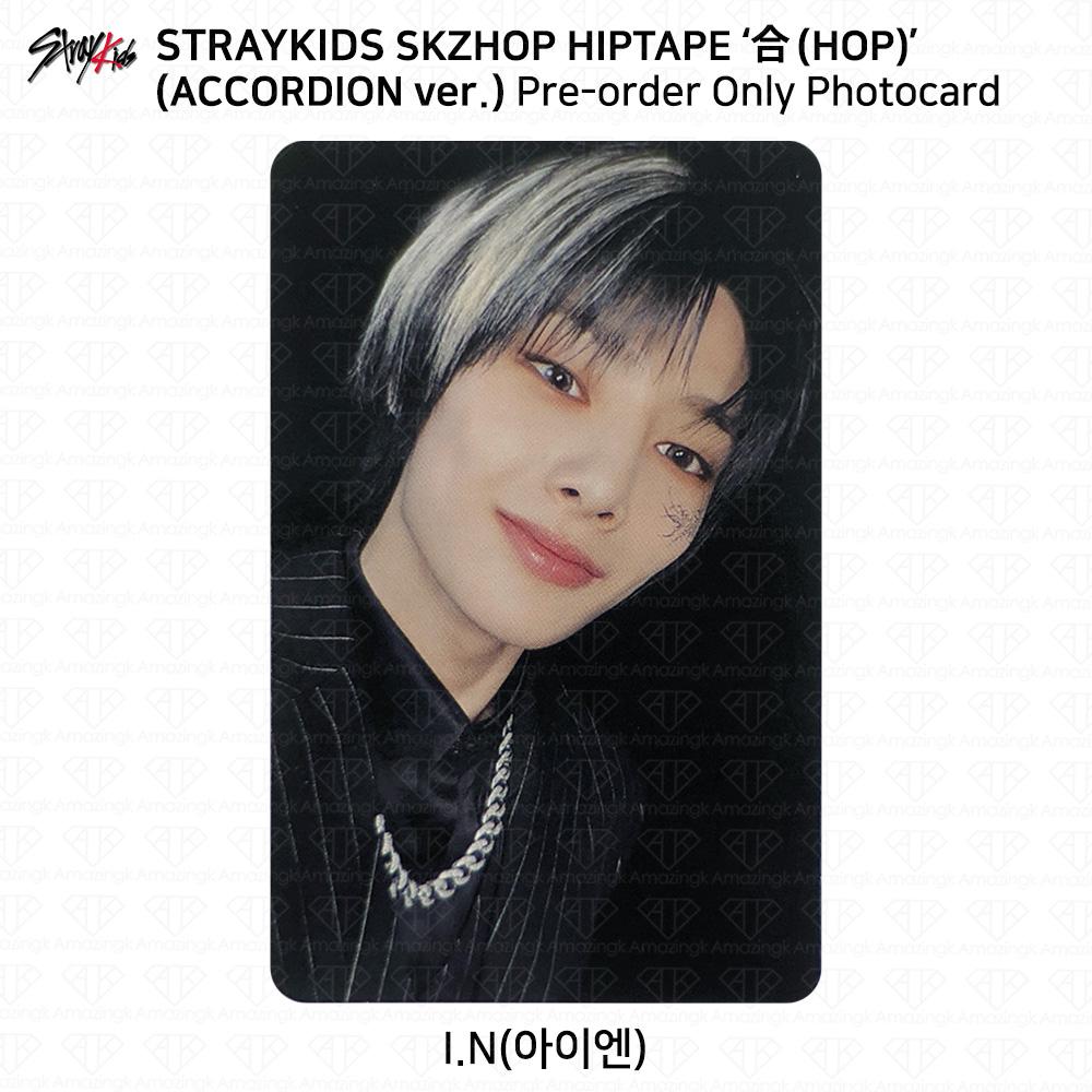 Stray Kids SKZHOP HIPTAPE HOP Аккордеон Официальная фотокарточка Unit Monochrome