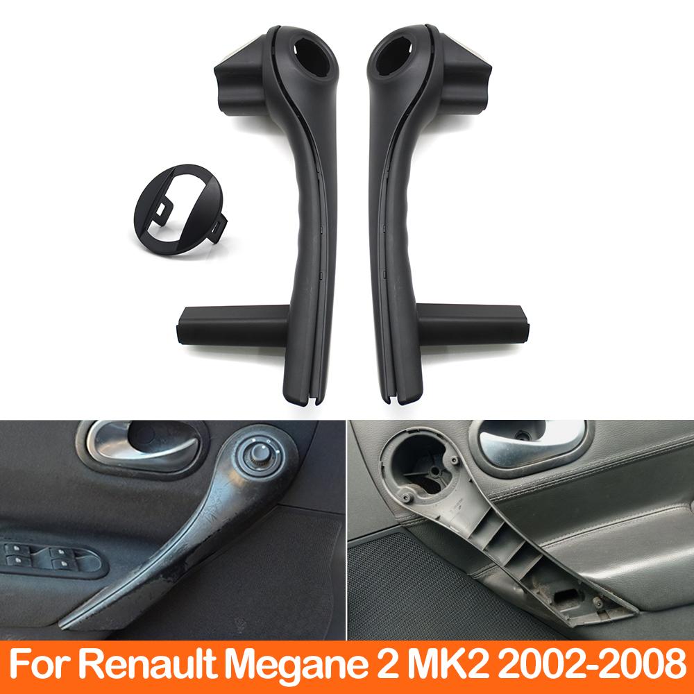 Car Left Right Front Inner Door Handle Grip Pull Handle Cover Assemly For Renault Megane II MK2 2002-2008 8200297158 8200297171