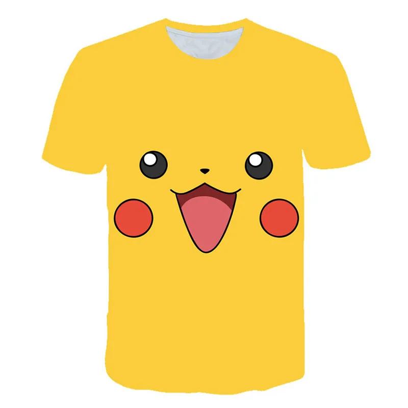 2025 MINISO Pikachu Kids T-Shirt+ Shorts Set Anime Cartoon Top Shorts Two Piece Set Summer Casual Wear Gift Cute Pikachu Set Kids T-Shirt Be