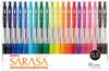 ZEBRA Sarasa Clip Gel Ballpoint 20 Pen, 0.5mm, Colors, JJ15-20CA