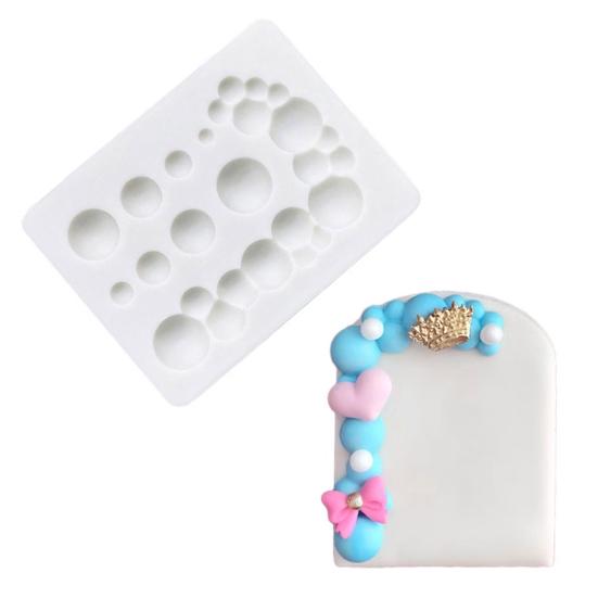 Аксессуары полукруглая пузырьковая форма многоразовый безопасный инструмент для украшения шоколадного торта