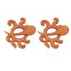 2pcs Creative Design Octopus Brooches Pin Multifunctional Animal Brooch Pin  For Sweaters