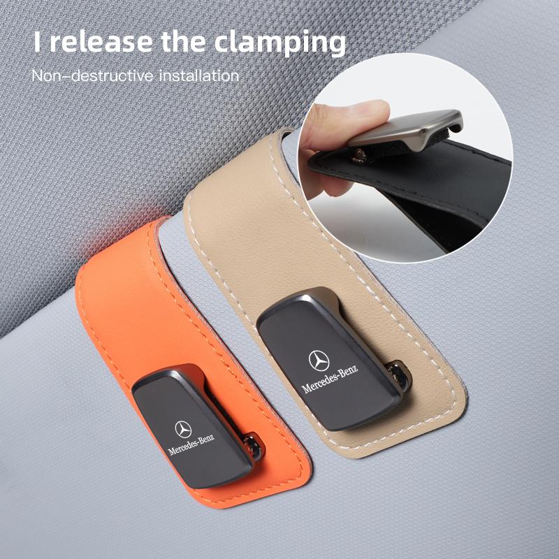 2025 Горячий Автомобильный Внутренний Солнцезащитный Козырек Клипса для Солнечных Очков Держатель для Очков Для Mercedes Benz AMG W203 W206 W220 W205 W211 W212 W201 W210