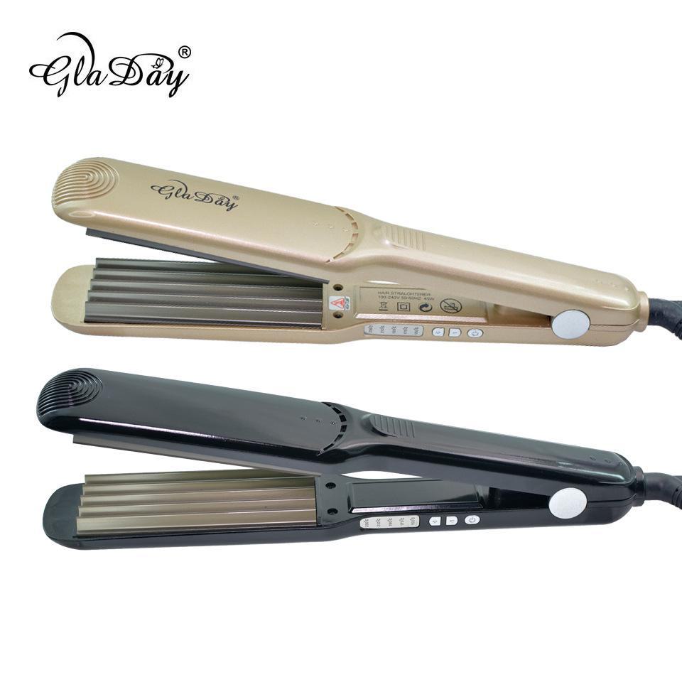 Электрическая плойка для кукурузных локонов для пышных волос: Двойной выпрямитель для волос и прикорневой объем для стилистов