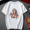 Женская одежда S Футболки Camiseta Mujer Винтажные Повседневные Харадзюку Сексуальная Леди Кофейная Девушка Принт