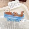 Little Raccoon Cute Cat Crab Clip Sweet Small Shark Clip Trendy Cartoon Animal Hair Claw  Girls
