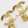 CHANEL COCO Mark Earring Matelasse vintage Plated Gold 45g Women Used