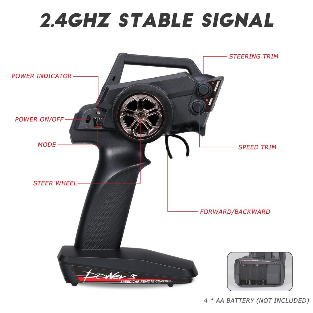 Wltoys XKS 104001 Радиоуправляемая машина 45 км/ч Высокоскоростной гоночный автомобиль 1/10 2,4 ГГц Радиоуправляемый багги 4WD Racing Off-Road