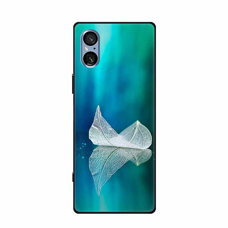 For Sony Xperia 5 V Case XQ-DE54 Lovely Soft TPU Silicone Painted Cat Phone Cover For SONY Xperia 5 V 5G 5V 2023 Shell Bumper