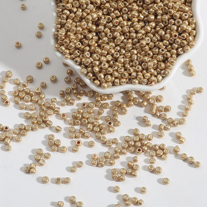 Аксессуары из бисера своими руками: Металлические рисовые бусины, стеклянные бусины из проса, рассыпчатые бусины для вышивки крестом в фантазийных цветах