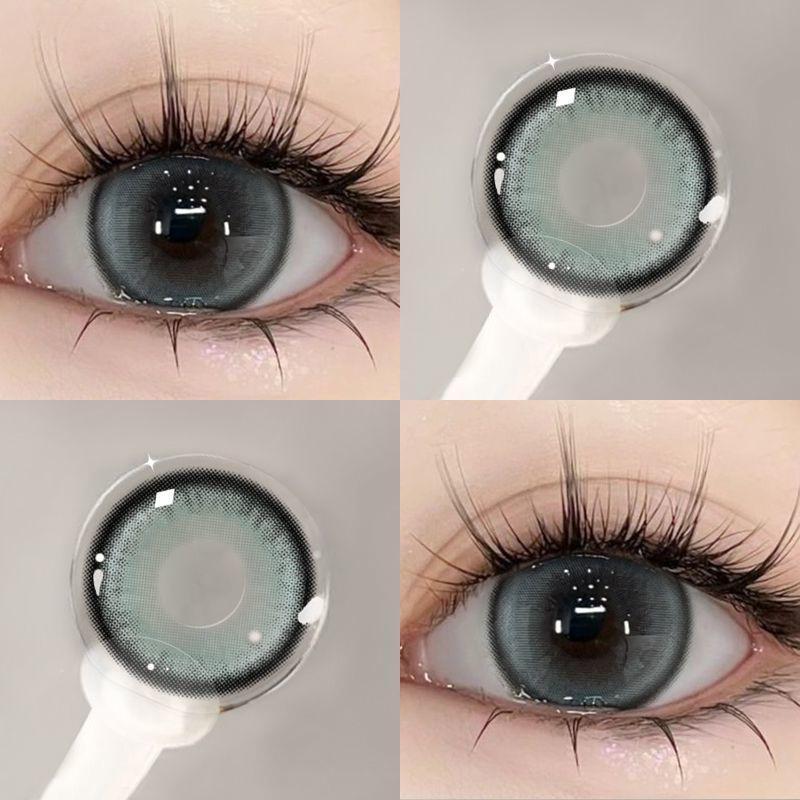 MillCreek 2шт цветные контактные линзы для глаз карие натуральные комфортные годовые контактные линзы для макияжа глаз косплей контактные линзы ежегодное обслуживание