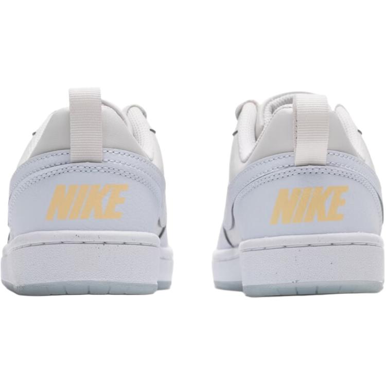 Nike Кроссовки Court Borough Recraft Удобные Универсальные Прочные Дышащие Низкие Кроссовки Детские Кроссовки Белый Синий IH4519-001