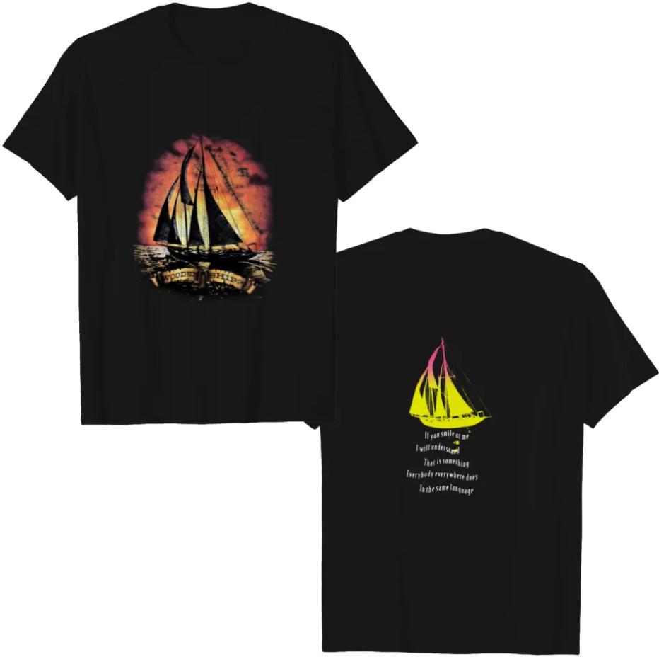 Vintage Crosby Stills Nash Wooden Ships Black Double Sided T ShiTshirt Unisex T-Shirt