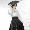Chinese Ming Dynasty Style Hanfu Horse-face  Skirt Daily Commuting Women's Suit