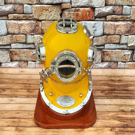 Шлем для дайвинга Mark V ВМС США Шлем для подводного плавания с аквалангом Желтый шлем для дайверов ВМС США