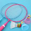 Качественный легкий набор ракеток для бадминтона для игр в помещении и на улице для детей и начинающих, тренировочный волан и футляр для хранения для взрослых, - ракетка,