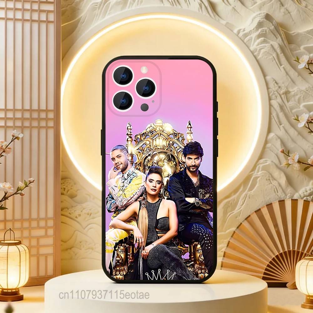 Queen of Flow La Reina Del Flow Phone Case Silicone Soft For IPhone 16,17,15,11,13,12,14,Mini,Pro,Max,Plus,Air,E Black