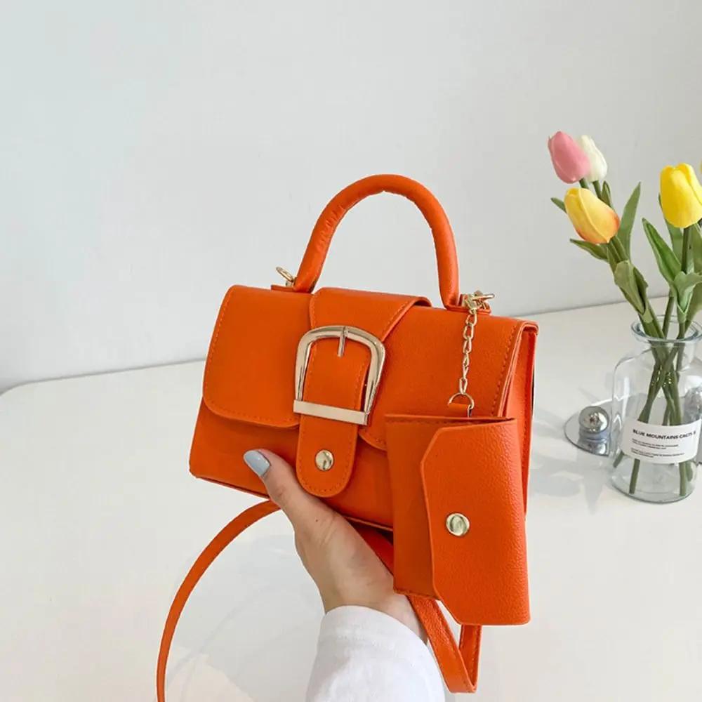 Маленькие модные сумки и кошельки Женские сумки через плечо Повседневные сумки-раскладушки с косым верхом Сумки через плечо Квадратные сумки