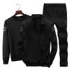 Large Size Men's Autumn Thin Tracksuit Set 3 Pieces Sets