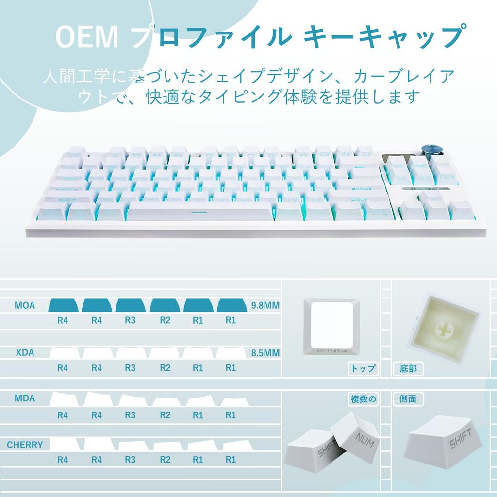 Keycaps 130 Keys Double Shot Cherry Profile Side Engraving Light Transmitting PBT Custom Keycap Set for Mechanical Keyboards Cherry Gateron MX