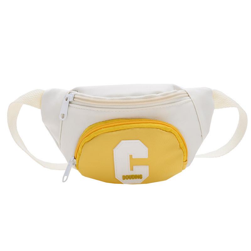 Adorable Korean Style Color Block Childrens Chest Bag With Ample Capacity For Daily Use