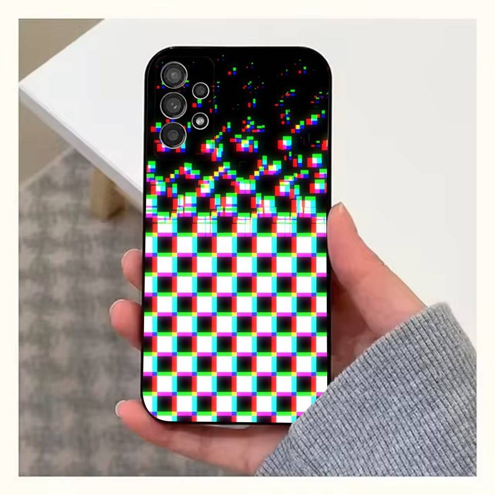 Клетчатый чехол-шахматная доска для Samsung S22, S21, S9, S25, S24, S23, Ultra, FE, S20, S10, Plus, Lite, Мягкий силикон, Черный