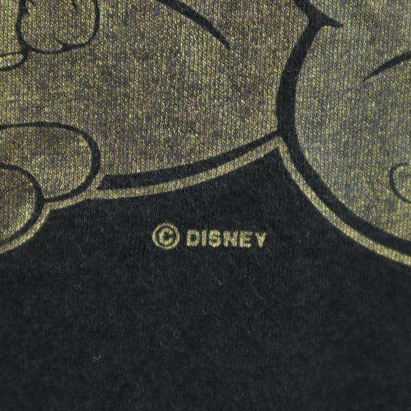 Disney 90-е годы Старая футболка с коротким рукавом Микки Мауса производства США M Черная серия Мужская Б/У