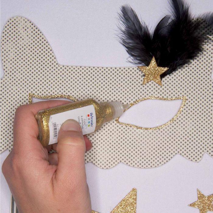 Клей с блестками - зеленый