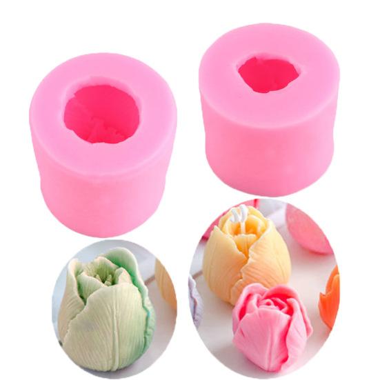 Cake Mold Non-stick Food Grade Tulip Bud Shape Fondant Chocolate Baking Mold Home Supply