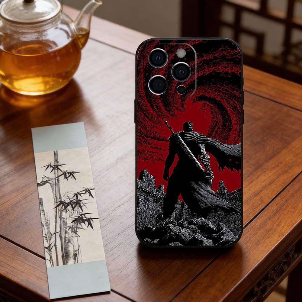 Чехол для телефона Аниме B-Berserk Силиконовый Мягкий Для IPhone 17 16 15 14 13 12 11 X XR Plus Pro Max Plus