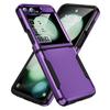 Гальванизированный пластиковый жесткий чехол для телефона Samsung Galaxy Z Flip 6 5 4 Flip 6 Flip 5 Flip 4 Защита от падений Противоударный чехол