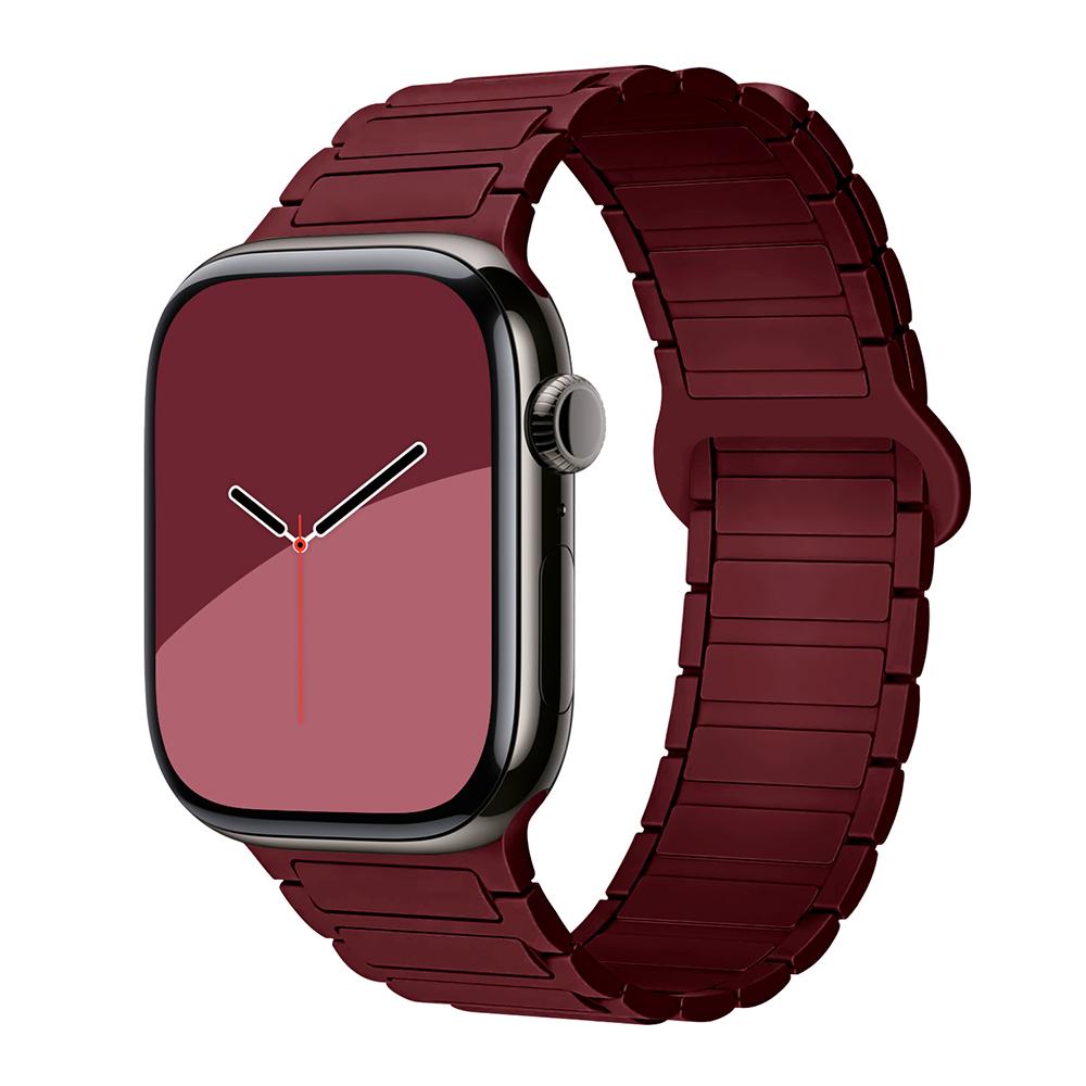 bands for Apple Watch strap 40mm 46mm 45mm 44mm 41mm 49mm Magnetic Silicone correas Bracelet iWatch Series 11 10 9 8 Se ultra2 3