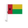 Drapeau Voiture - Guinée-Bissau - 14 X 21 Cm - 20 Pièces - Polyester - Impression Recto/verso