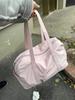 Niche Large-Capacity Short-Distance Travel Bag Girl Pink Commuter Tote Bag Portable Shoulder Bag Factory Goods