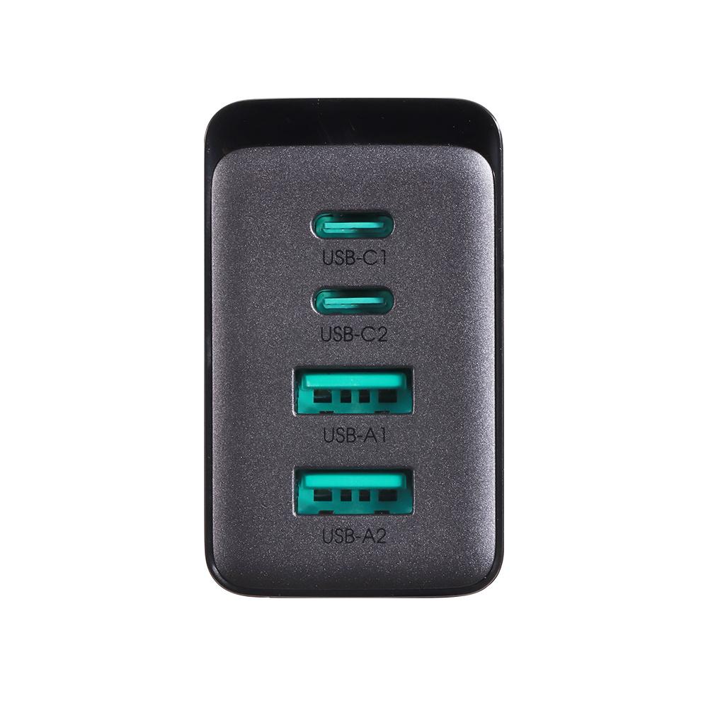 Joyroom 67W GaN Multi-Port Charger (2x USB, 2x USB-C) with 100W USB-C Cable - Black (Model TCG02)