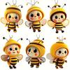 Acrylic Bee Hanging Decoration Single Side Printed Little Bee Ornament Car Rearview Mirror Keychain Pendant